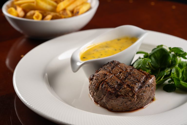 Steak frites in RAILS Restaurant & Little Bar - supplied by Aubrey Allen