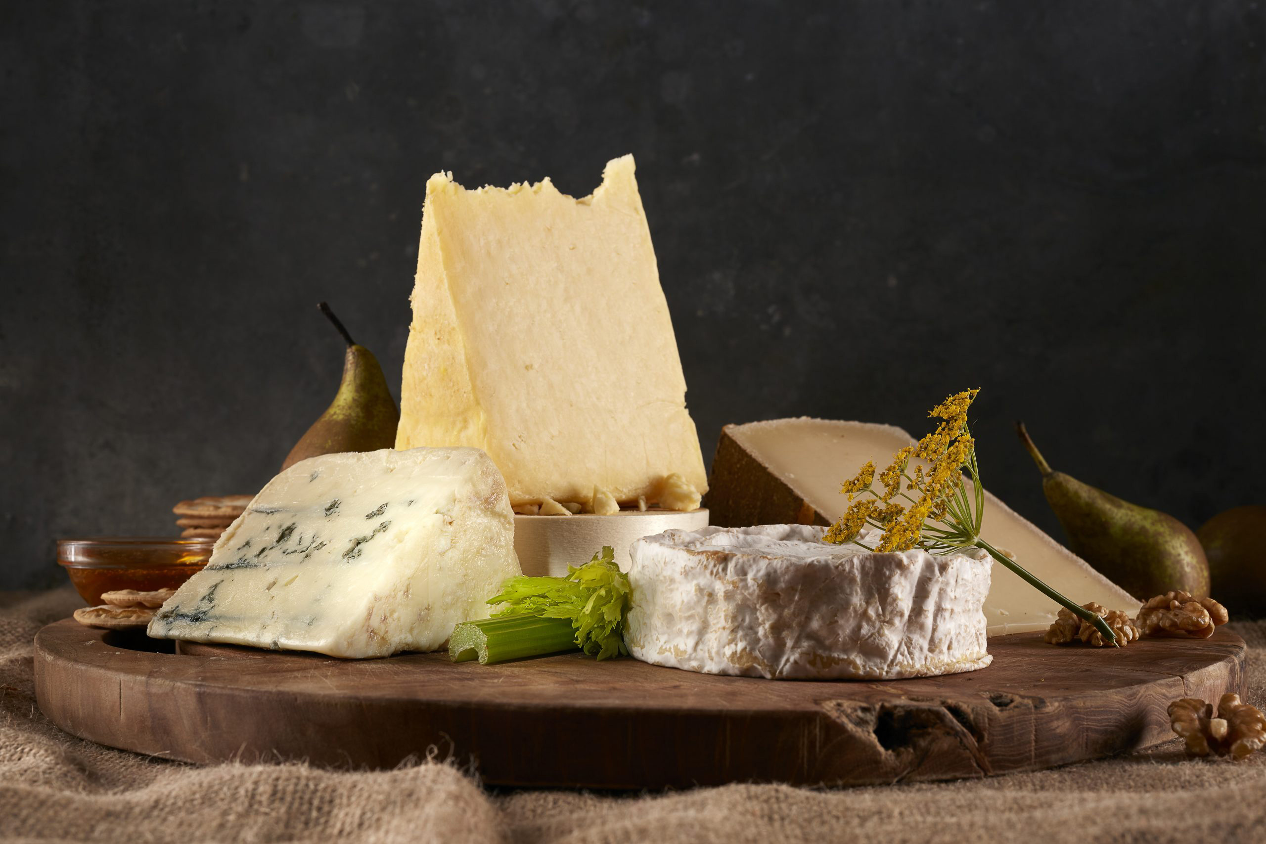 Selection of cheeses — Aubrey Allen