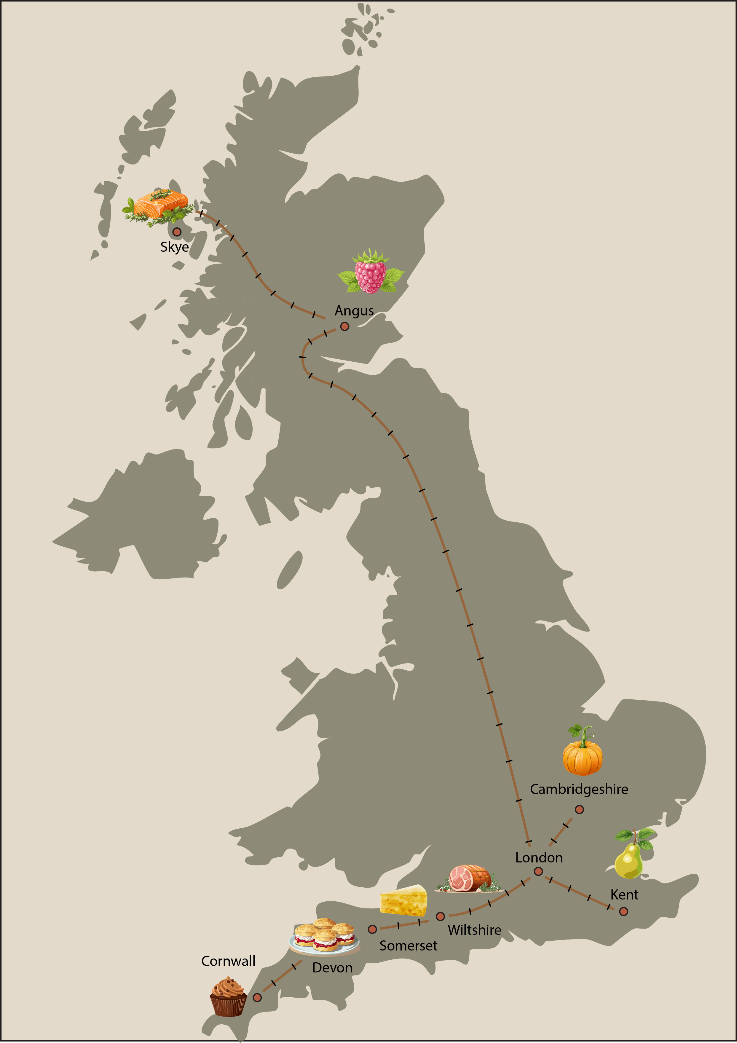RAILS Autumn Afternoon Tea Map